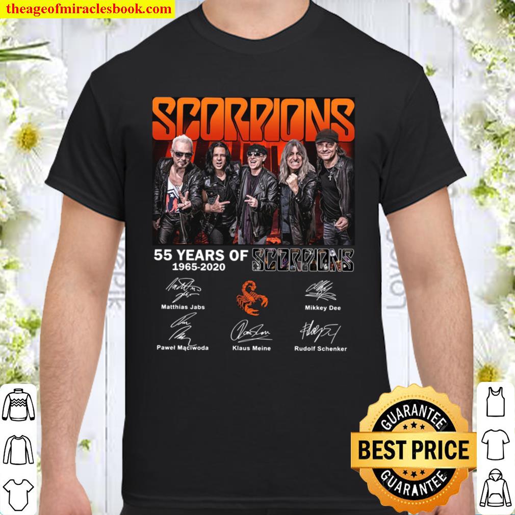 Scorpions 55 Years Of 1965-2020 limited Shirt, Hoodie, Long Sleeved, SweatShirt
