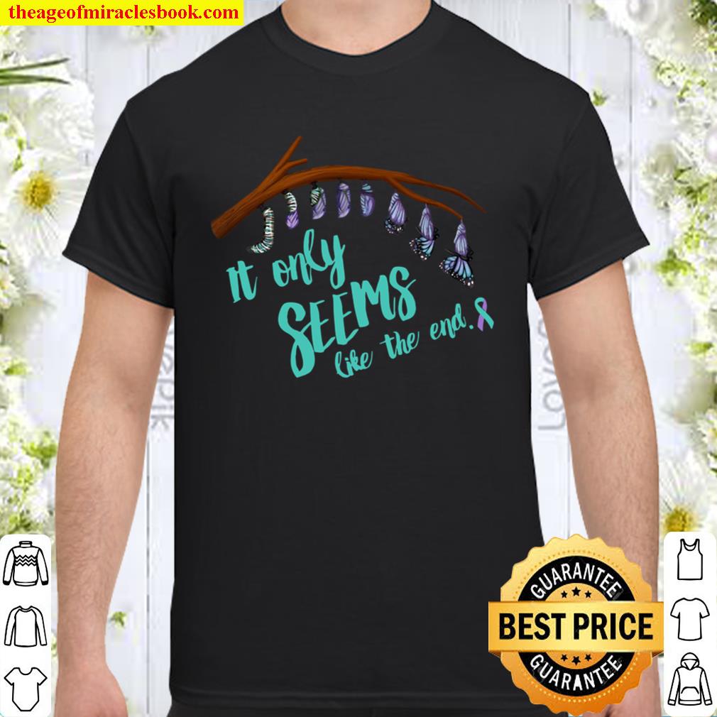 Suicide Prevention Butterfly – It Only Seems Like The End hot Shirt, Hoodie, Long Sleeved, SweatShirt