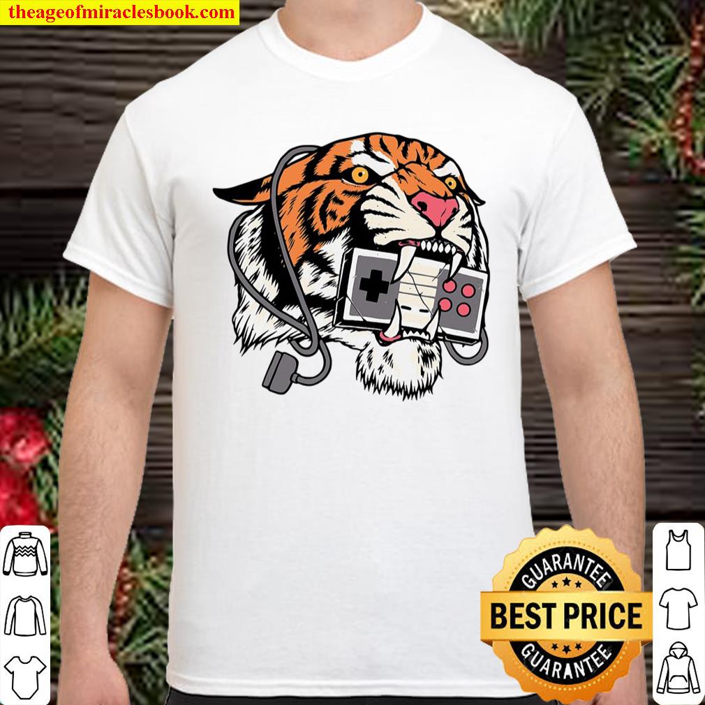 Tiger Gamer Video-Game Controller Retro Gamepad shirt, hoodie, tank top, sweater