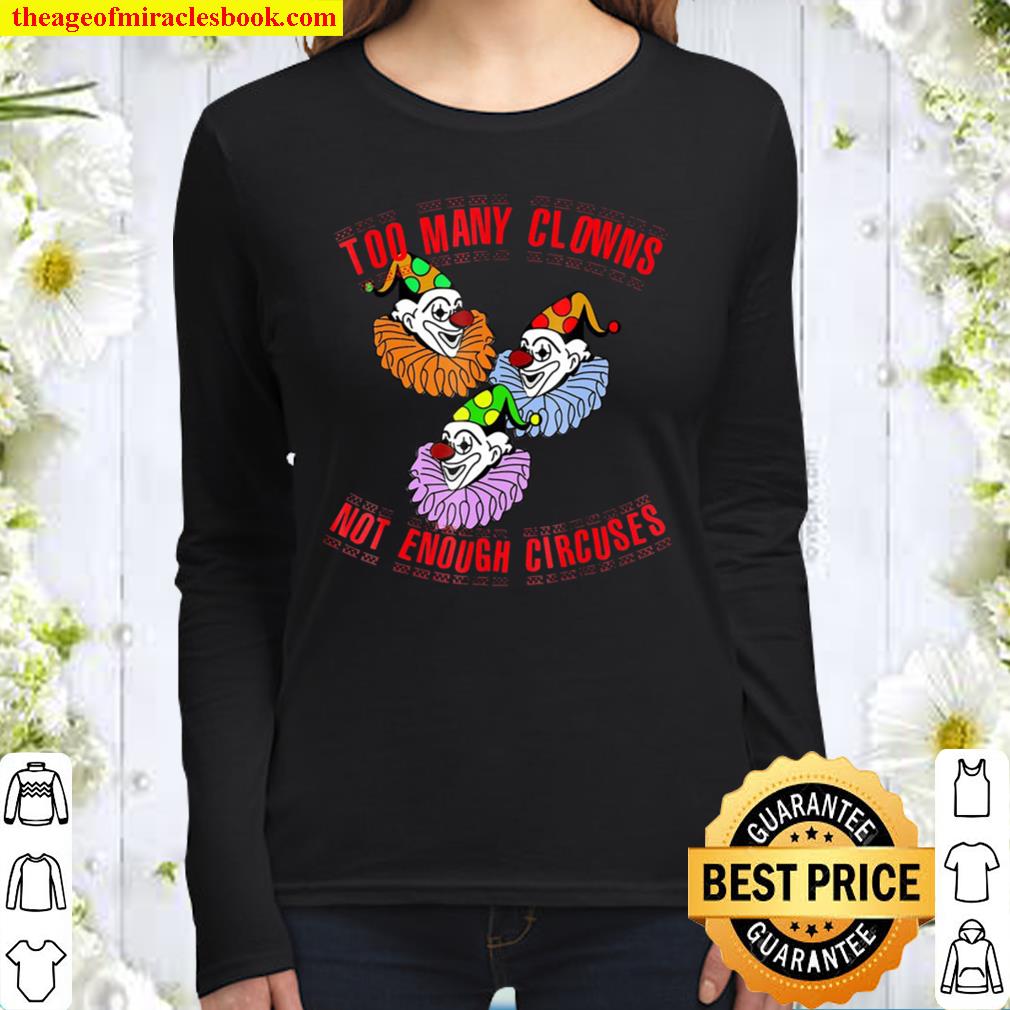 Too Many Clowns Women Long Sleeved