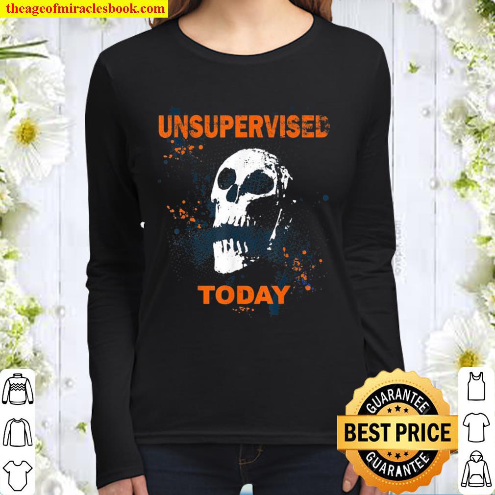 Unsupervised Today Skull Women Long Sleeved
