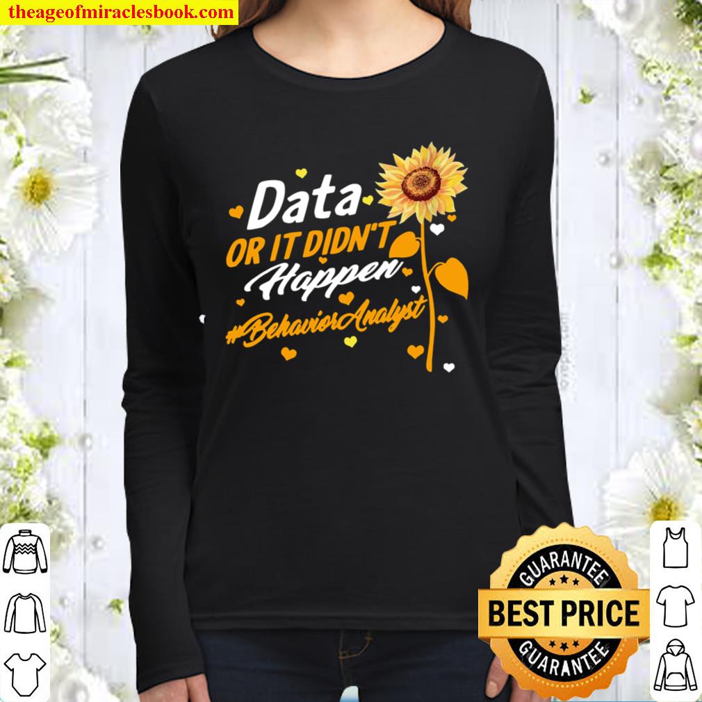Womens Behavior Analyst ABA RBT Therapist Technician Data Graduated Women Long Sleeved