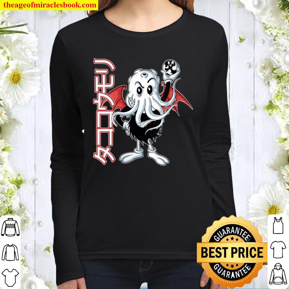 Womens Japanese Octopus Bat Octobat Women Long Sleeved