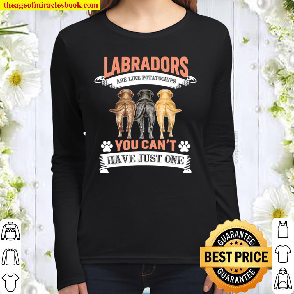 Yellow Chocolate Black Labrador Retriever Women Long Sleeved