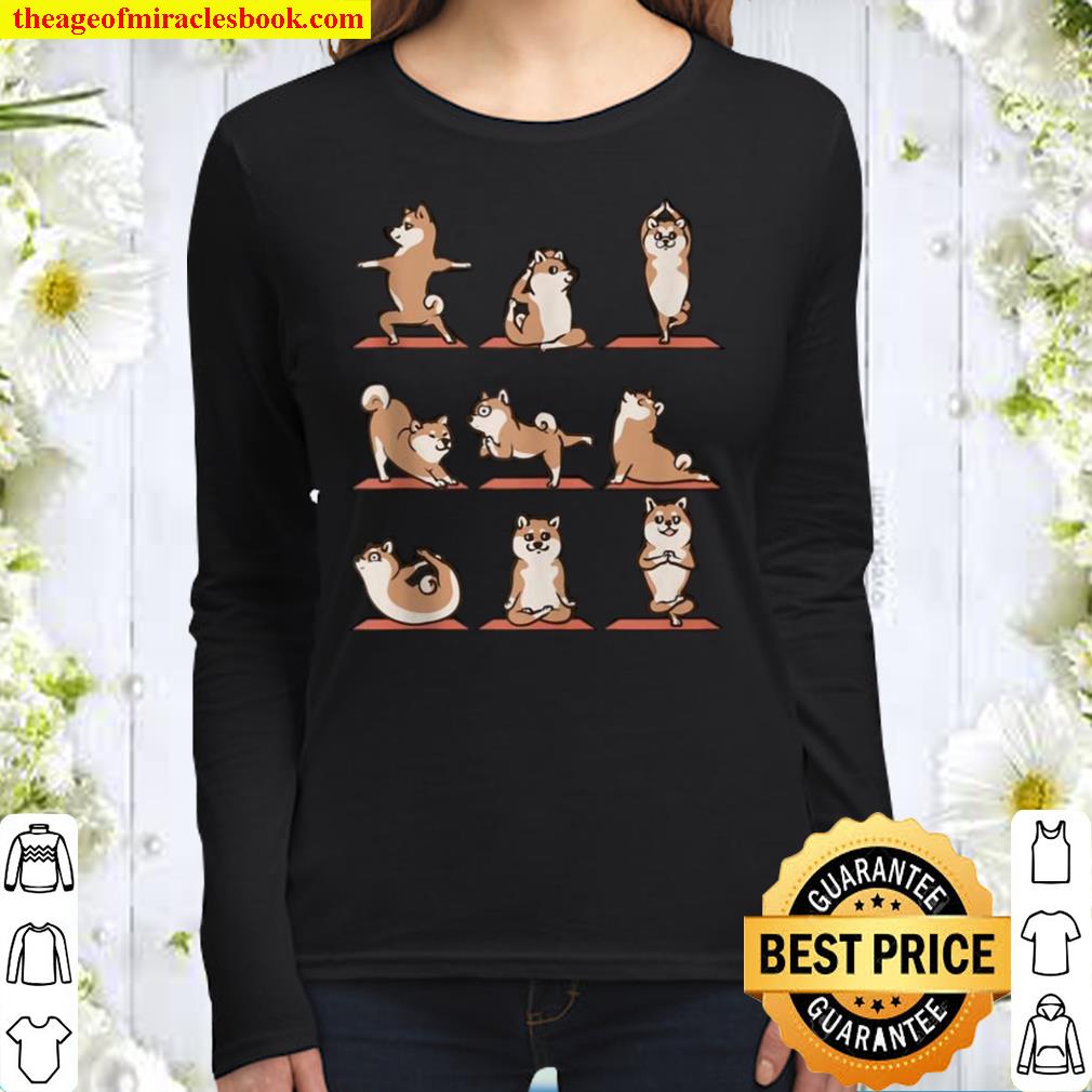 Akita Inu yoga Women Long Sleeved