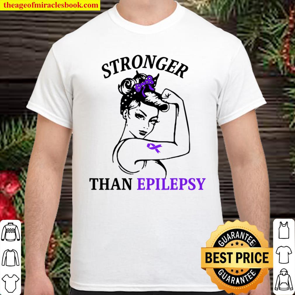 Awareness Ribbon Stronger Than Epilepsy shirt, hoodie, tank top, sweater Awareness Ribbon Stronger Than Epilepsy shirt, hoodie, tank top, sweater