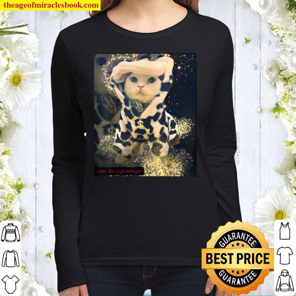 Bling Cat Women Long Sleeved