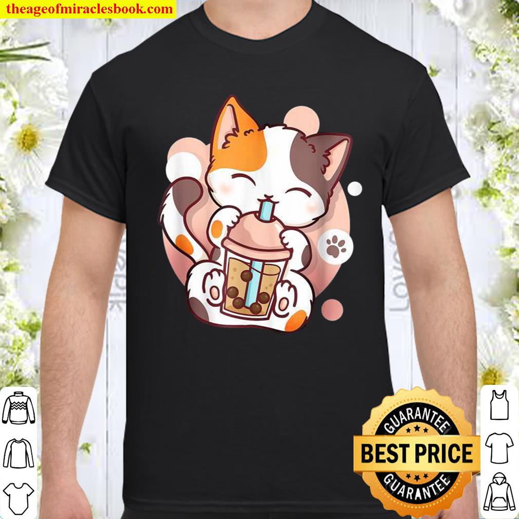 Cat Boba Tea Bubble Tea Anime Kawaii Neko Shirt, hoodie, tank top, sweater