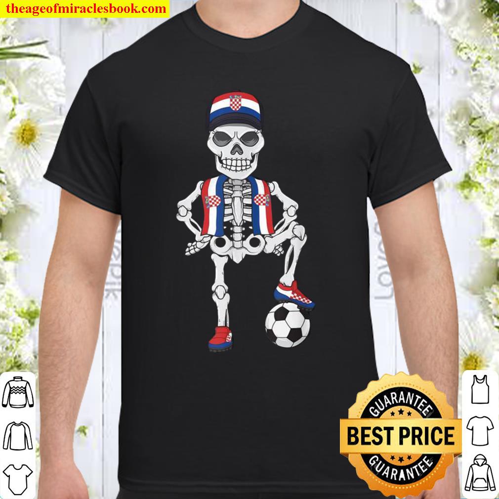 Croatia Soccer Skeleton Fan Team 2021 Shirt, Hoodie, Long Sleeved, SweatShirt