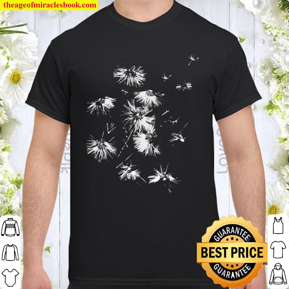 Dandelion Flowers Spreading Their Seeds hot Shirt, Hoodie, Long Sleeved, SweatShirt