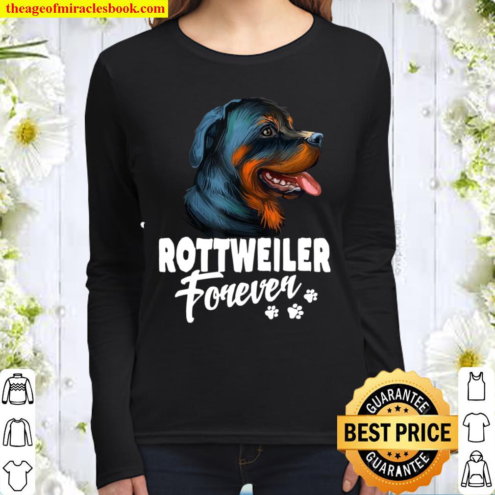 Dogs 365 Rottweiler Forever Cute Dog Women Long Sleeved