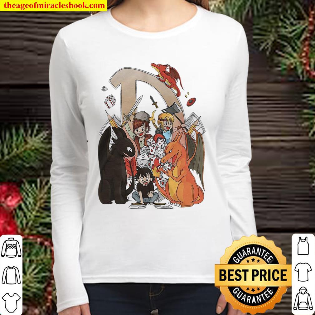 Dragons Cartoon Women Long Sleeved