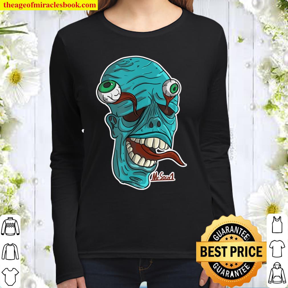 Eyes Be Wilding Zombie Standard Women Long Sleeved
