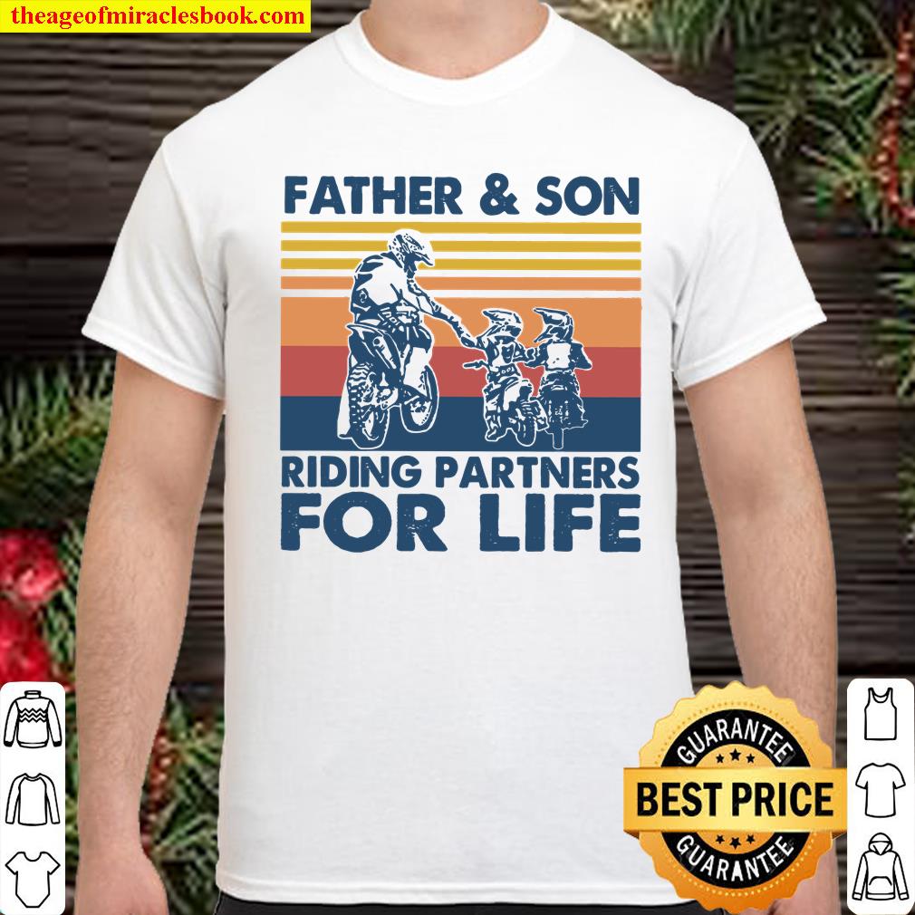 Father Son Riding Partners For Life Shirt, hoodie, tank top, sweater