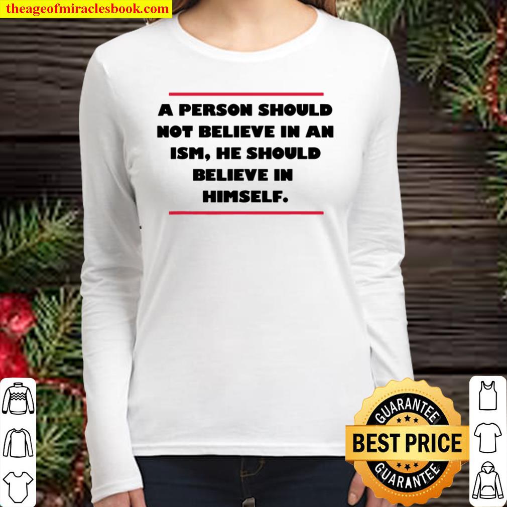 Ferris Bueller Believe In Himsel Women Long Sleeved