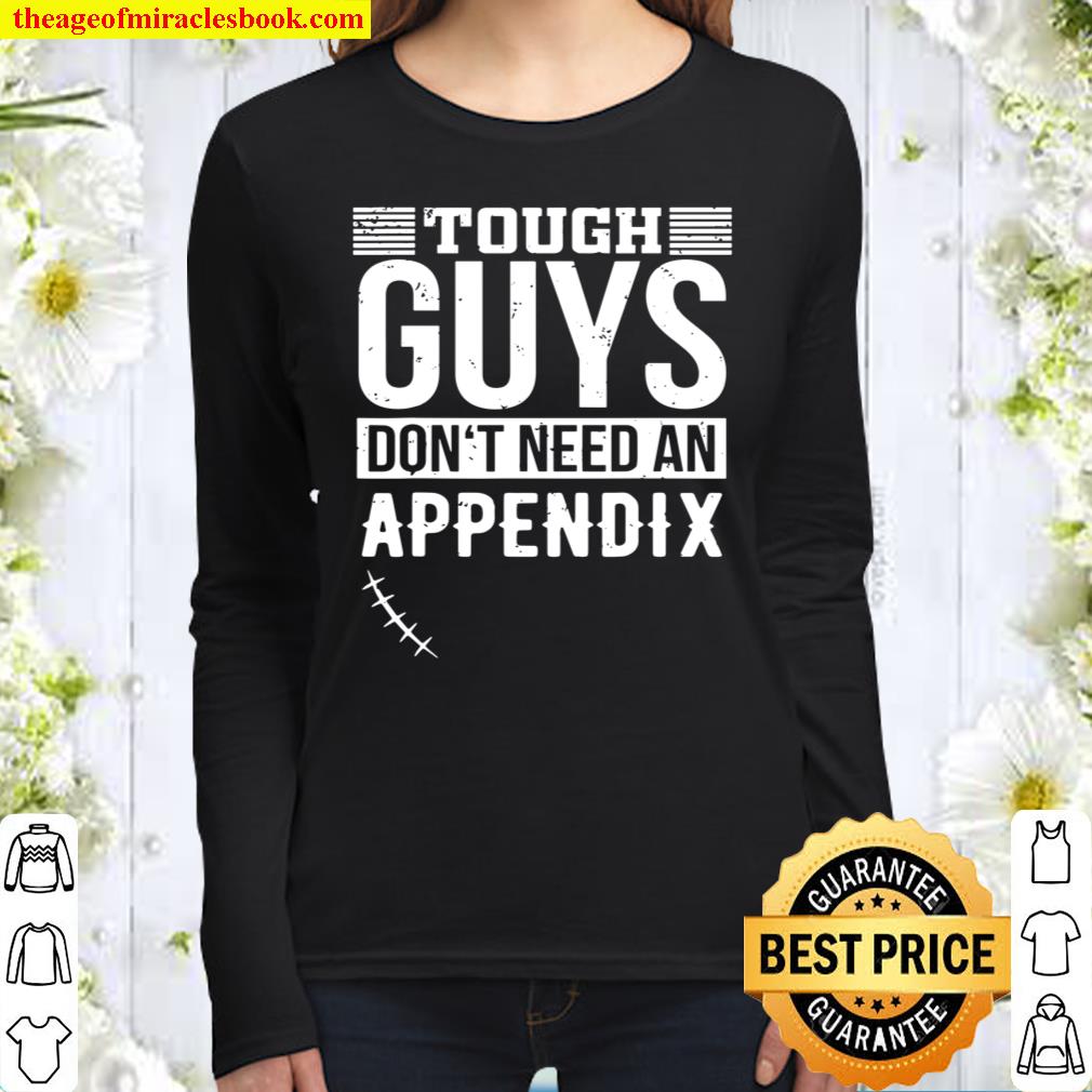 Funny Appendix Surgery Appendectomy Get Well Recovery Women Long Sleeved
