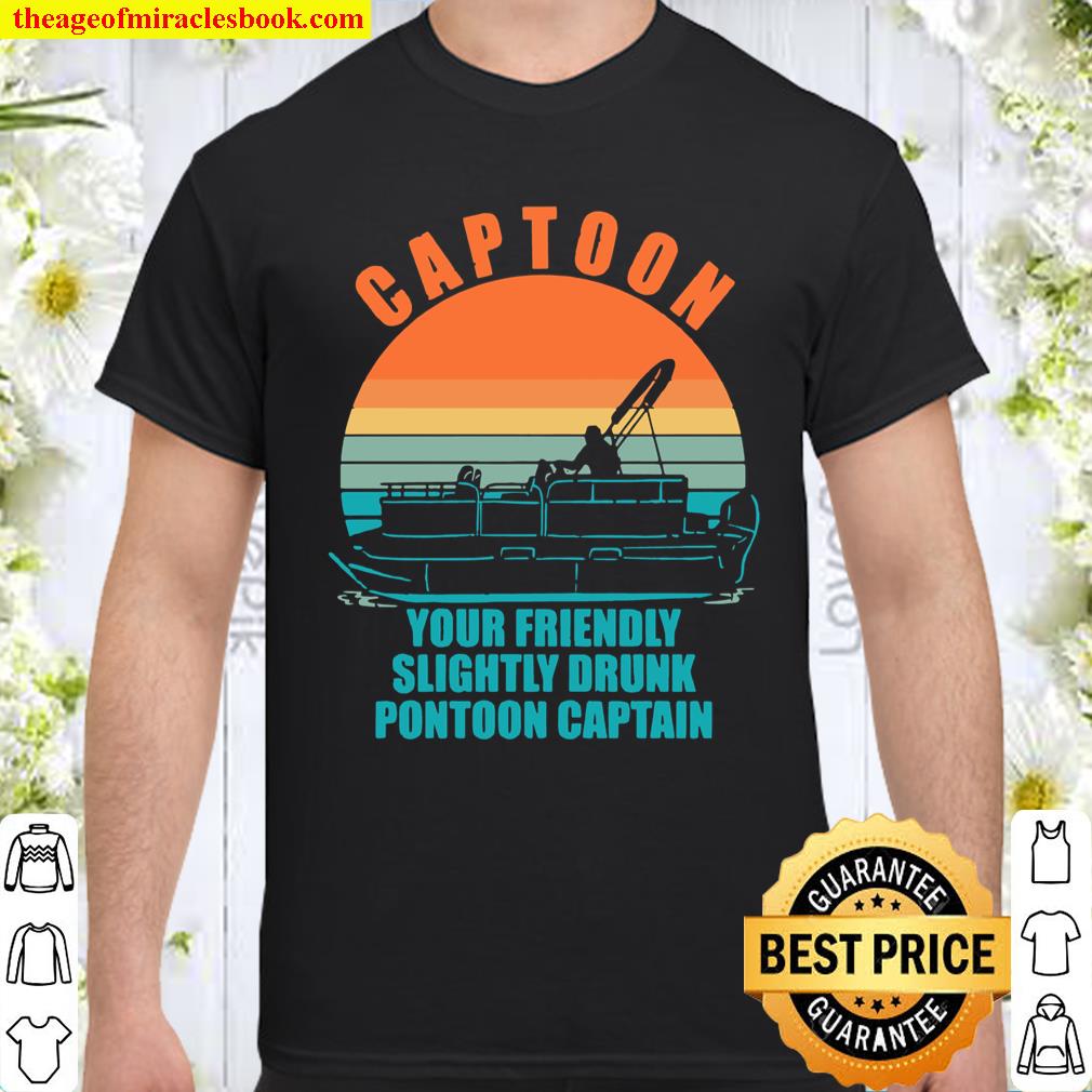 Funny Boating Captoon Pontoon Boat Captain Shirt, hoodie, tank top, sweater
