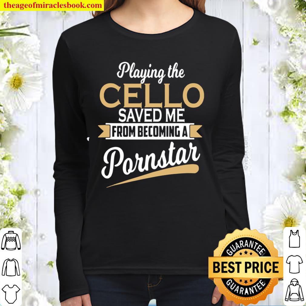 Funny Cello Player Women Long Sleeved
