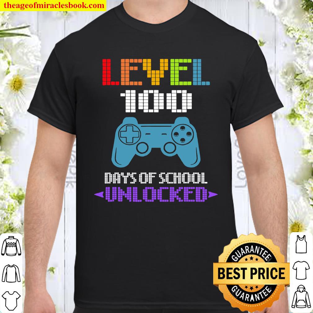 Happy 100th Day Of School For Video Games Shirt, hoodie, tank top, sweater