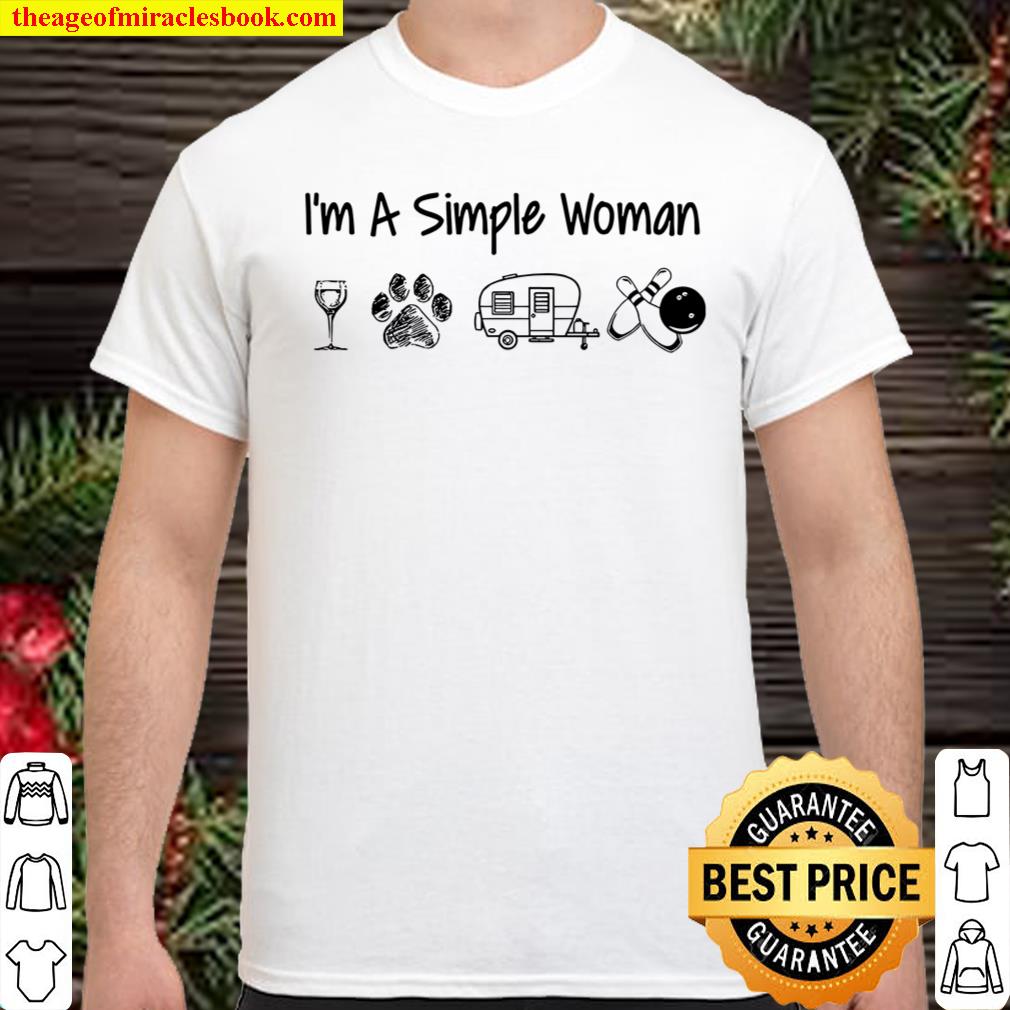 I’m A Simple Woman Wine Dog Bowling Shirt, hoodie, tank top, sweater I’m A Simple Woman Wine Dog Bowling Shirt, hoodie, tank top, sweater