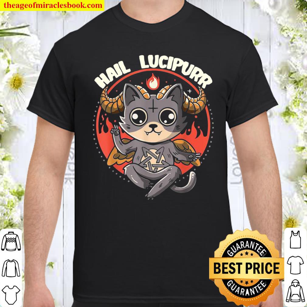 Lucipurr Inspired Baphomet Cat Related Devil Kitty Design Shirt