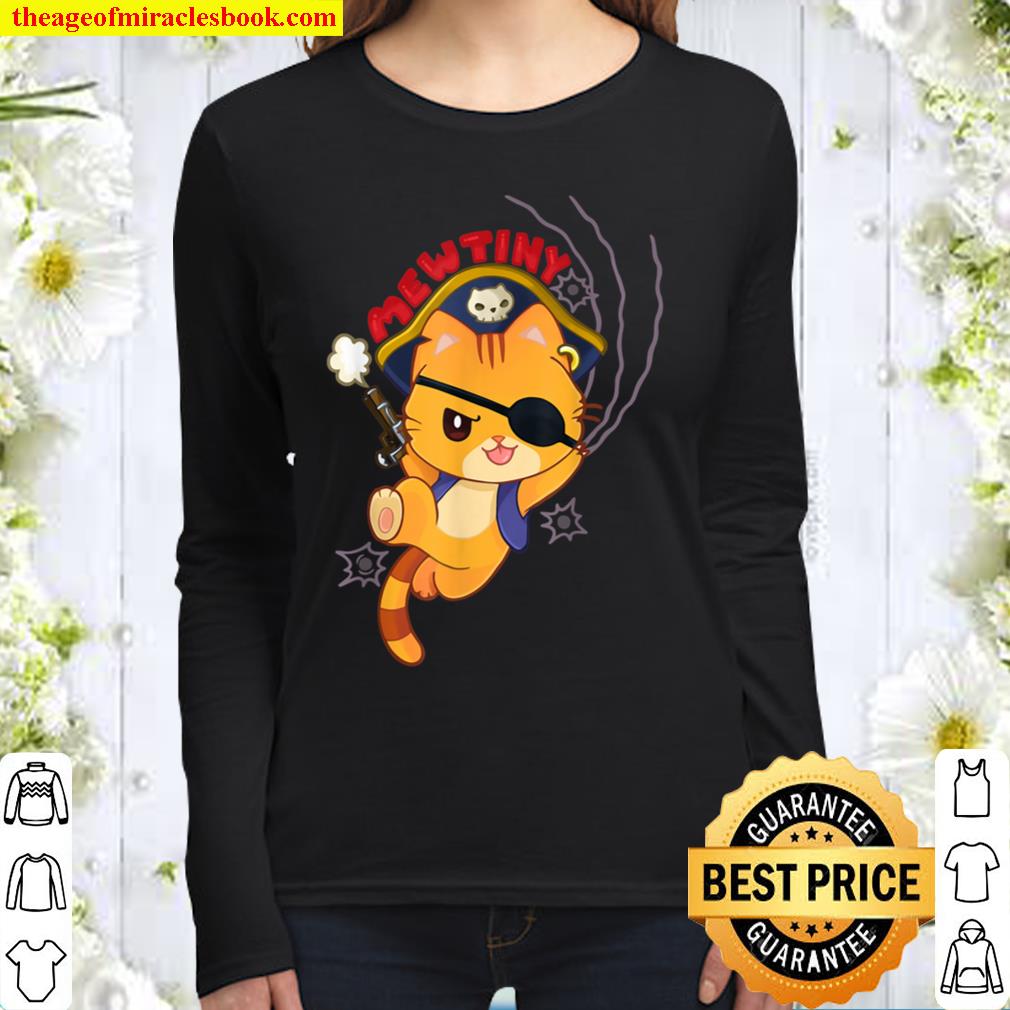 Mewtiny A pirate cat mutiny Women Long Sleeved