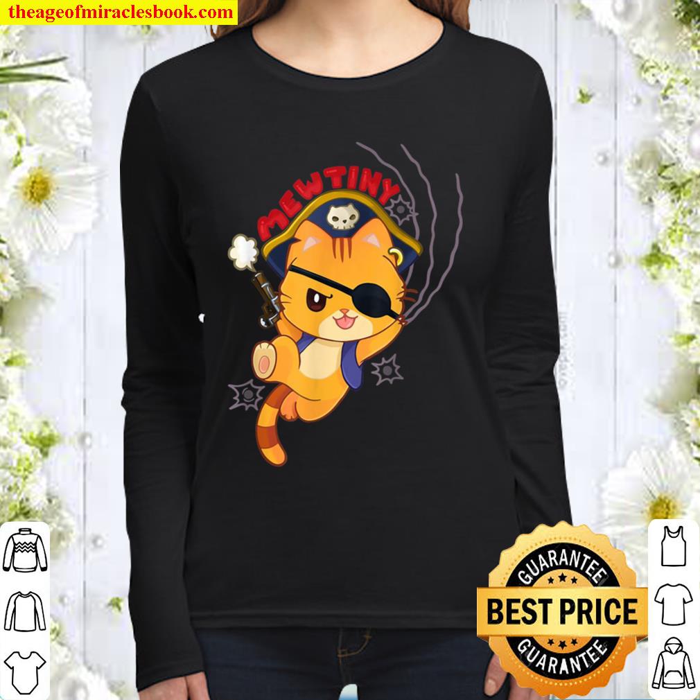 Mewtiny A pirate cat mutiny Women Long Sleeved
