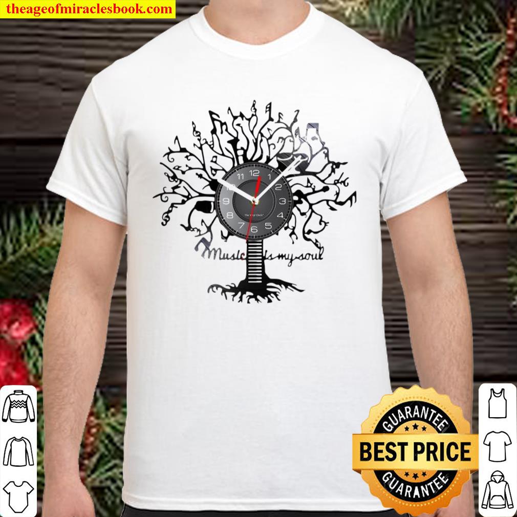 Music Is My Soul Tree Wall Clock shirt, hoodie, tank top, sweater