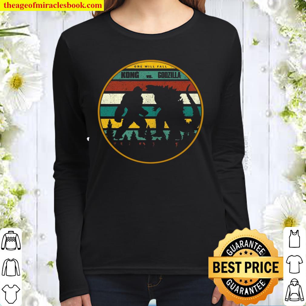 One Will Fall Kong Vs Godzilla Women Long Sleeved