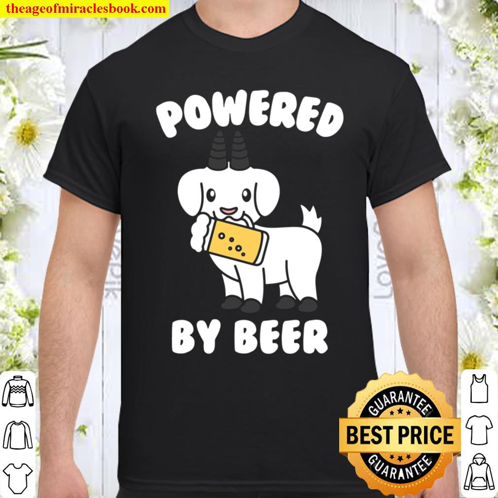 Powered By Beer Goat Pet Shirt, hoodie, tank top, sweater