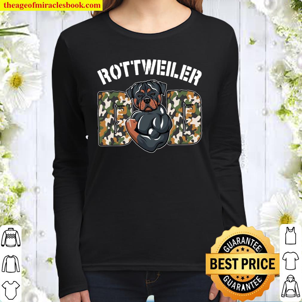 Rottweiler Dad Women Long Sleeved