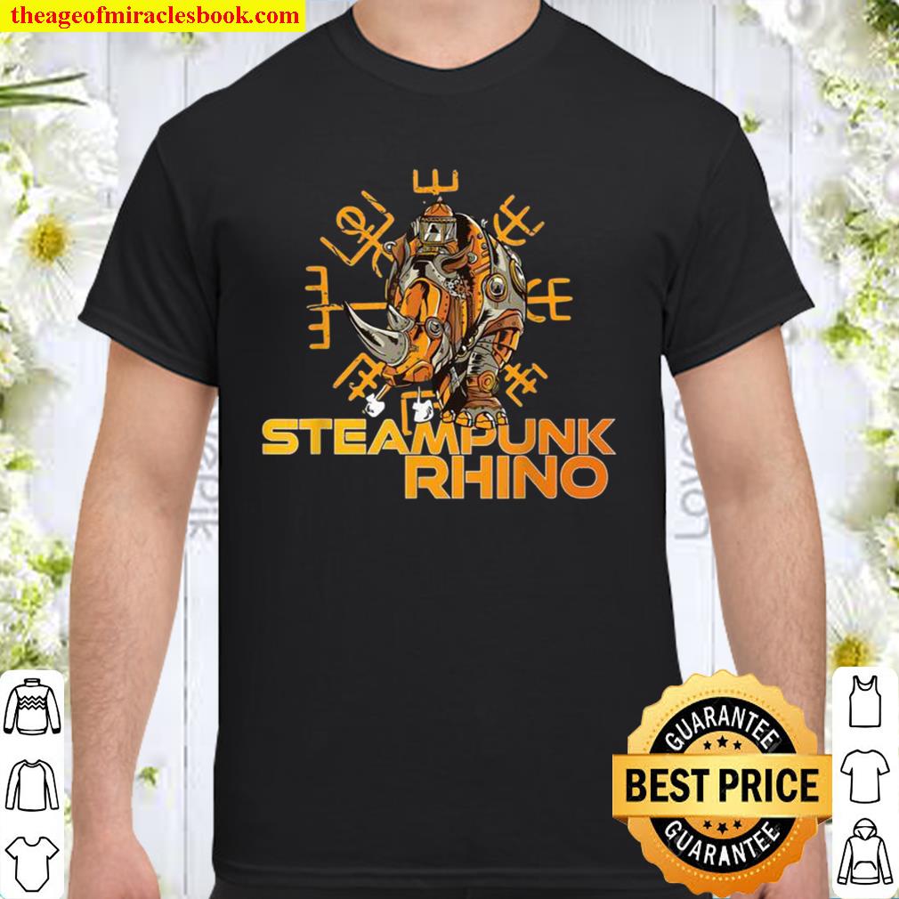 Steampunk Nashorn Rhino Punk Robot Gothic 2021 Shirt, Hoodie, Long Sleeved, SweatShirt