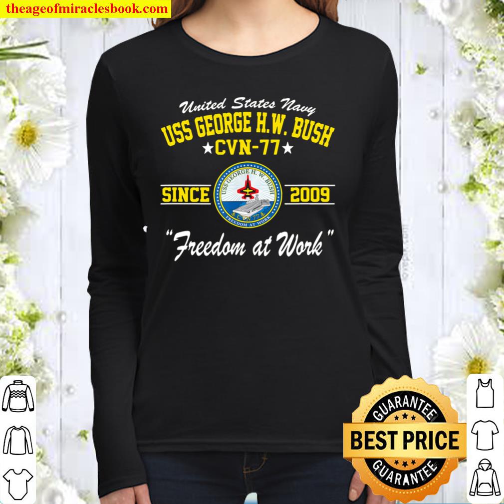 USS George H.W. Bush CVN77 Women Long Sleeved
