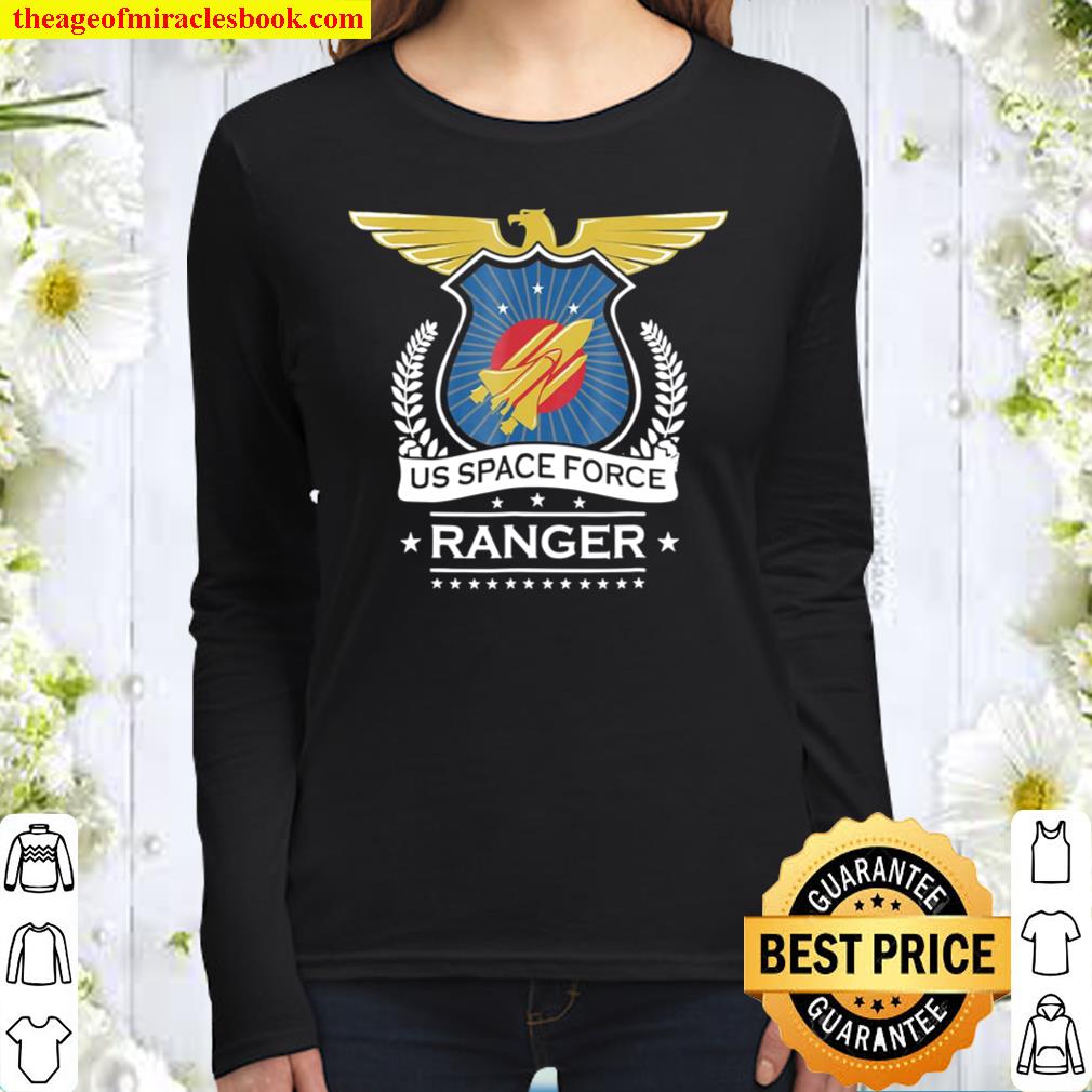 Us Space Force Shirt Crew Member Tee For Spaceship Ranger Women Long Sleeved
