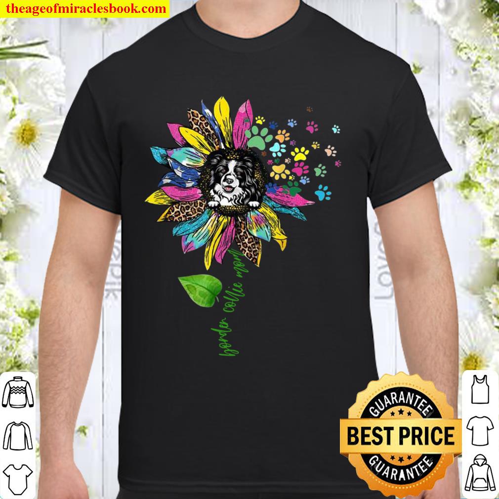 Womens Sunflower Border Collie Mom Dog 2021 Shirt, Hoodie, Long Sleeved, SweatShirt