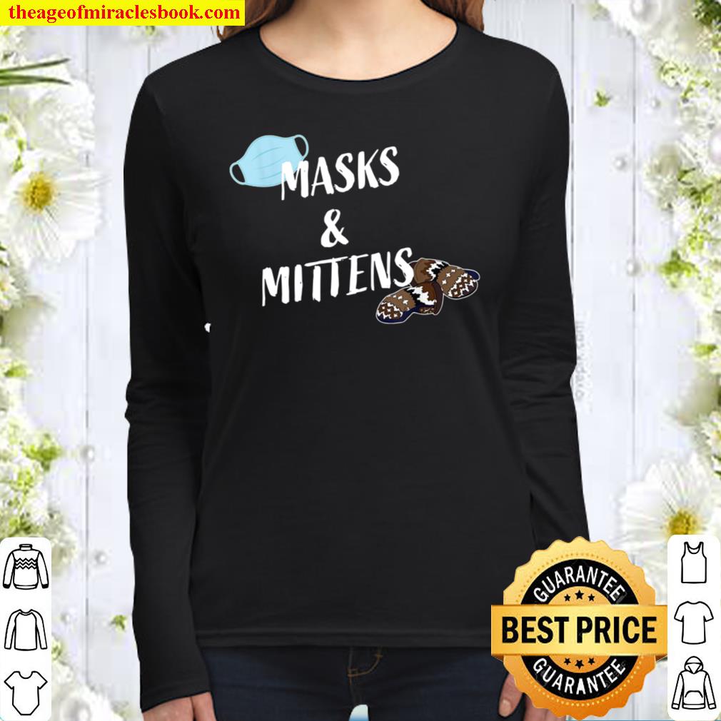 Bernie Sanders Masks and Mittens Women Long Sleeved