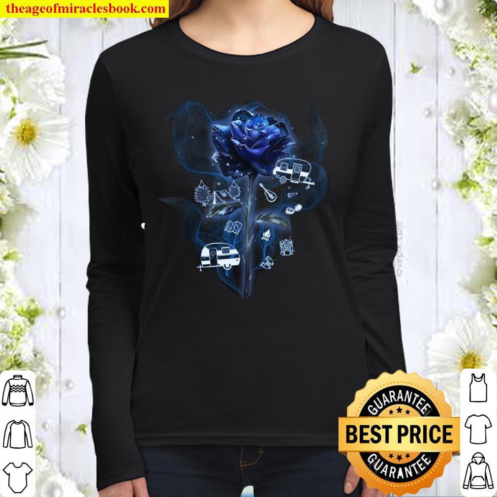 Camping Flower Women Long Sleeved