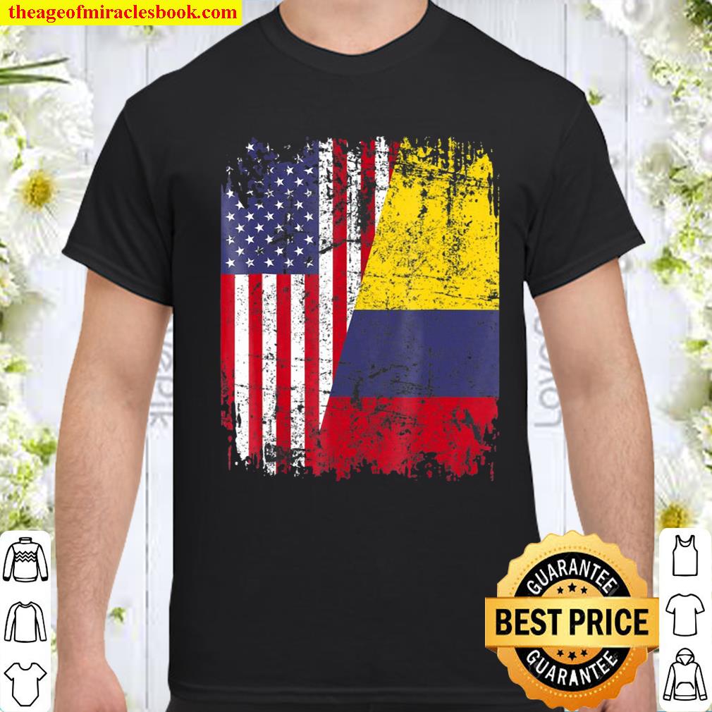 Colombian Roots T Half American Flag Colombia shirt, hoodie, tank top, sweater Colombian Roots T Half American Flag Colombia shirt, hoodie, tank top, sweater