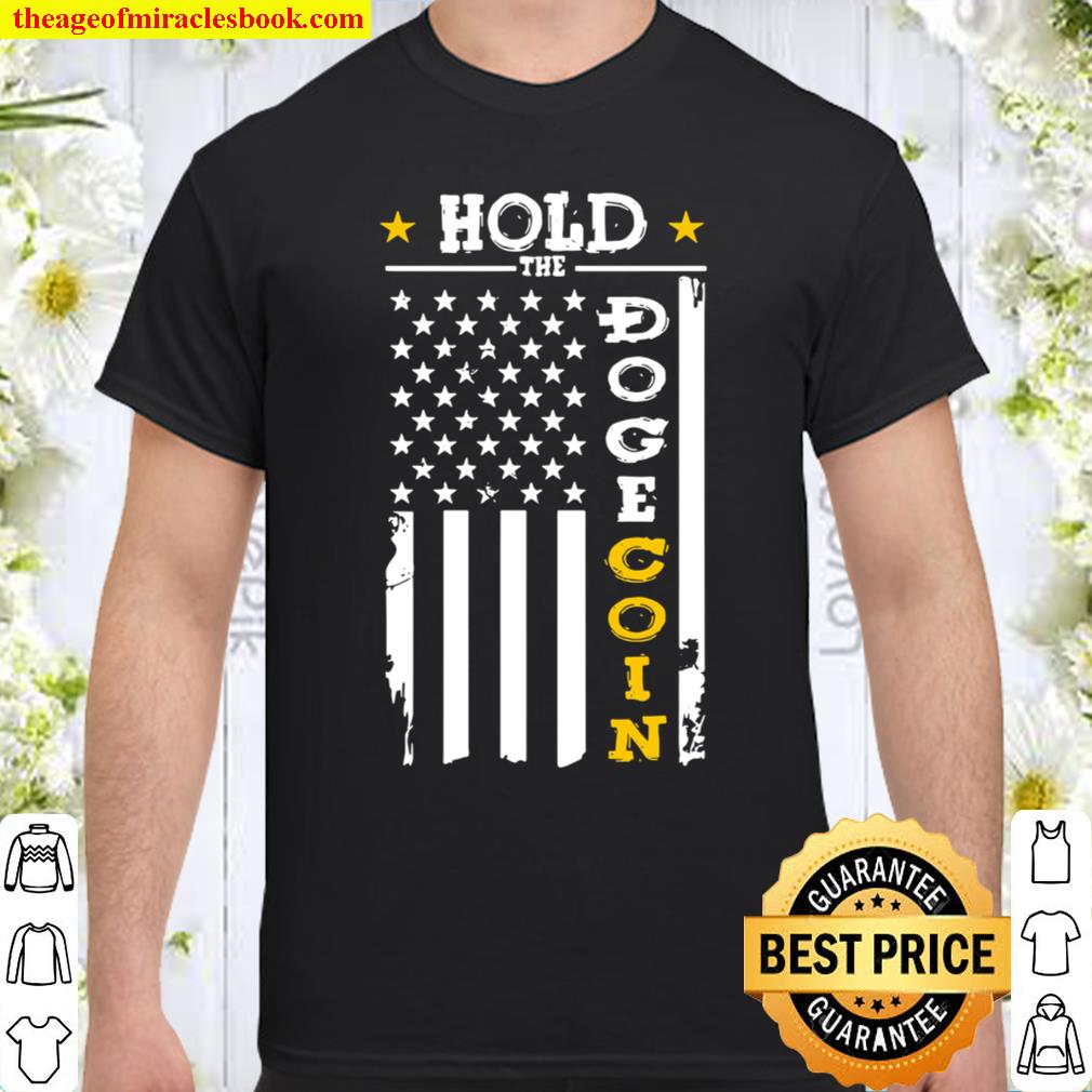Dogecoin Usa Flag Doge Hodl Dogecoin Crypto Meme hot Shirt, Hoodie, Long Sleeved, SweatShirt