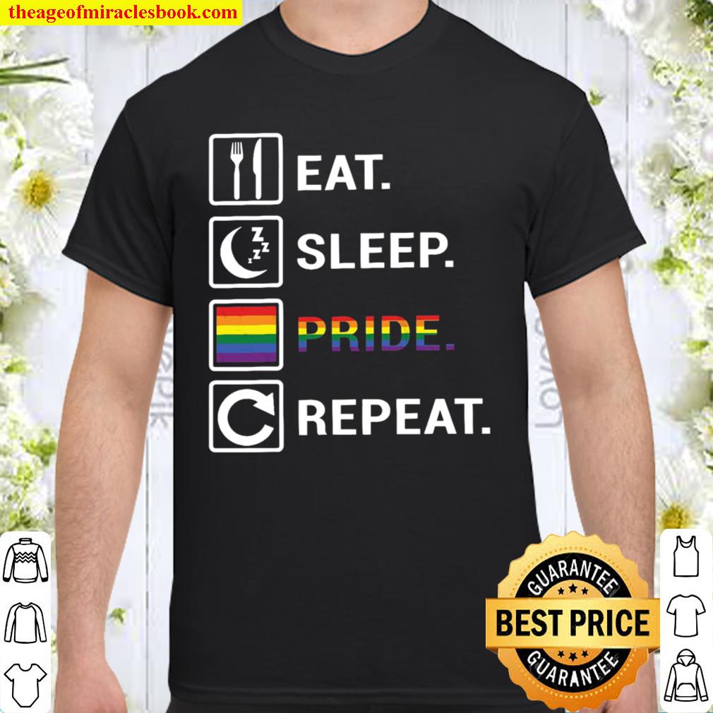 Eat Sleep Pride Repeat limited Shirt, Hoodie, Long Sleeved, SweatShirt