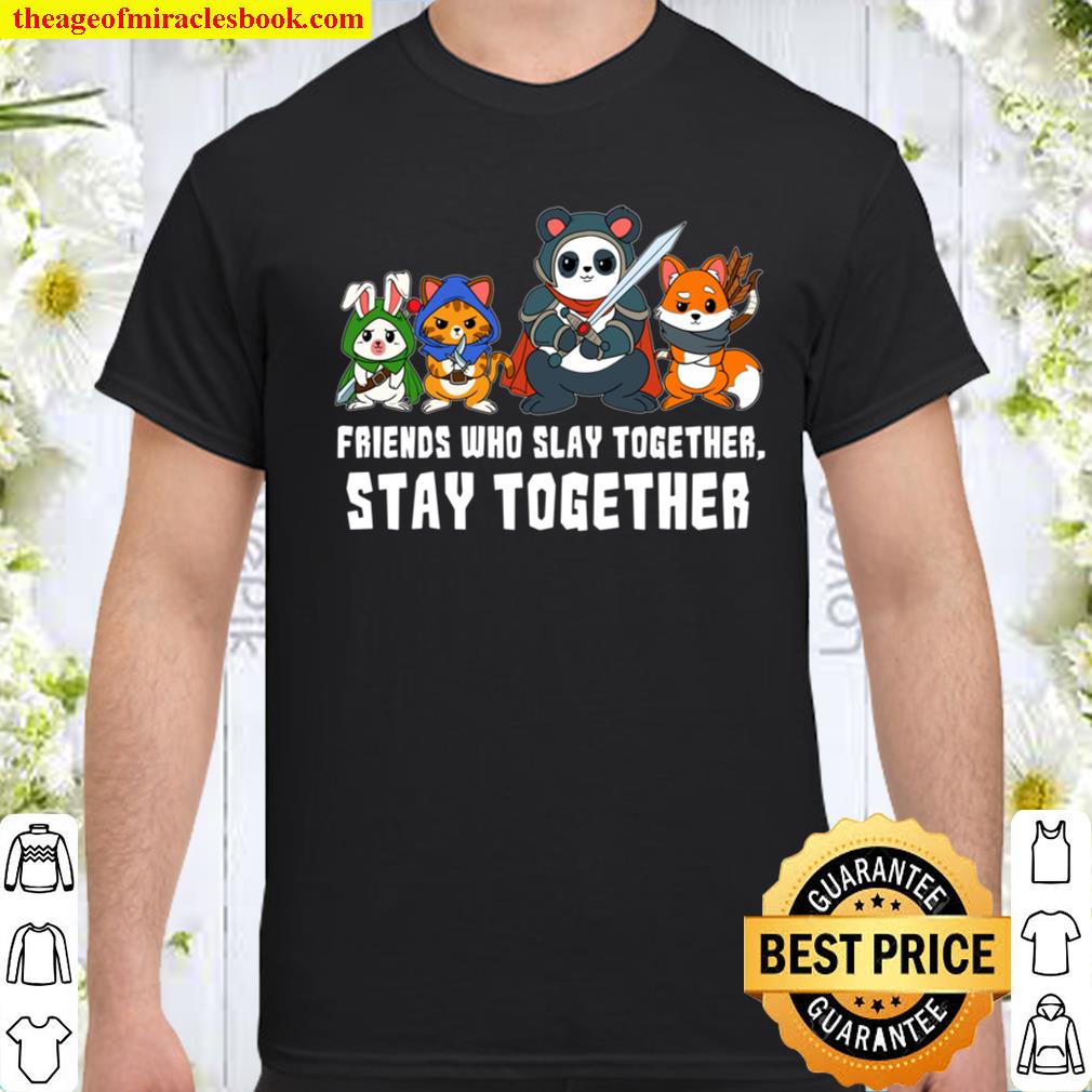 Friends Slay Together Stay Dungeons Role Play Game Fantasy Pullover shirt, hoodie, tank top, sweater