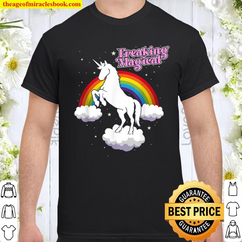 Funny Retro Freaking Magical Adult Unicorn Rainbow Party shirt, hoodie, tank top, sweater