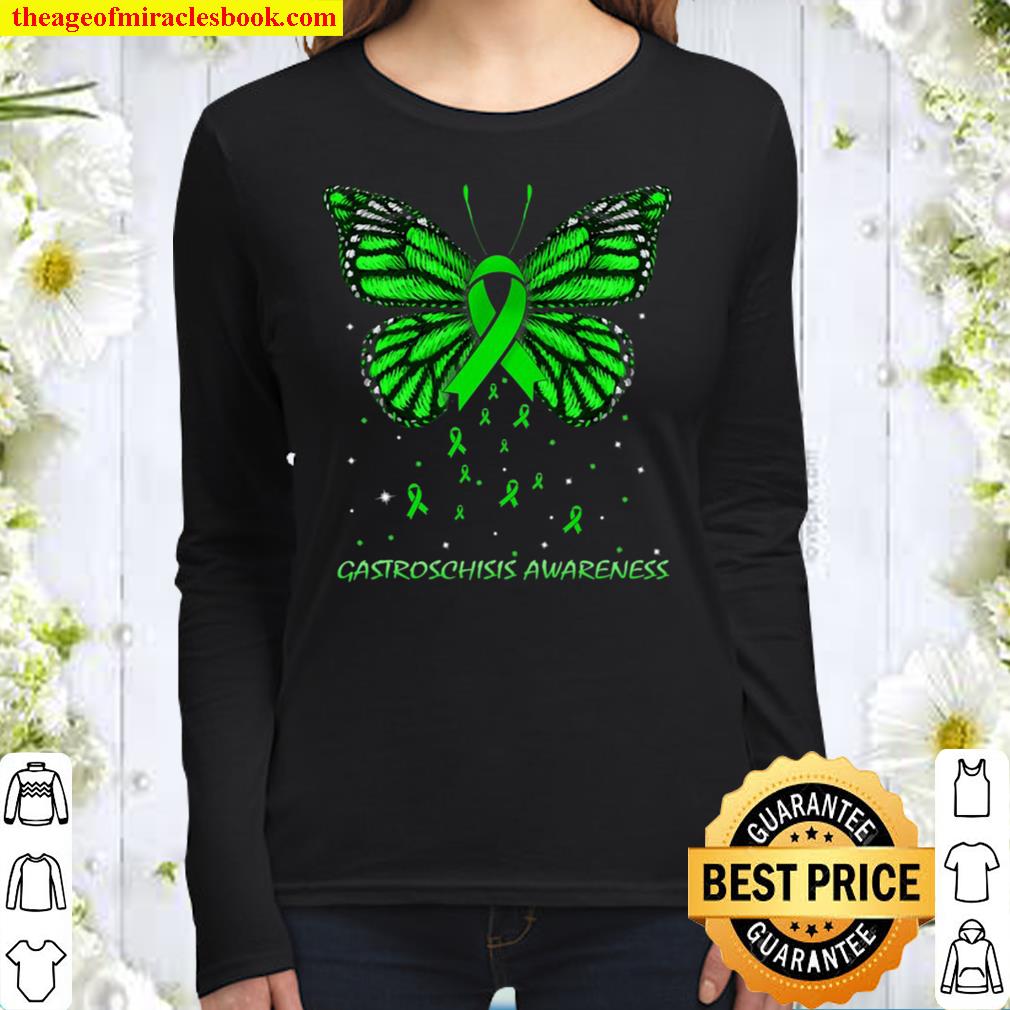 Gastroschisis Awareness Butterfly Women Long Sleeved