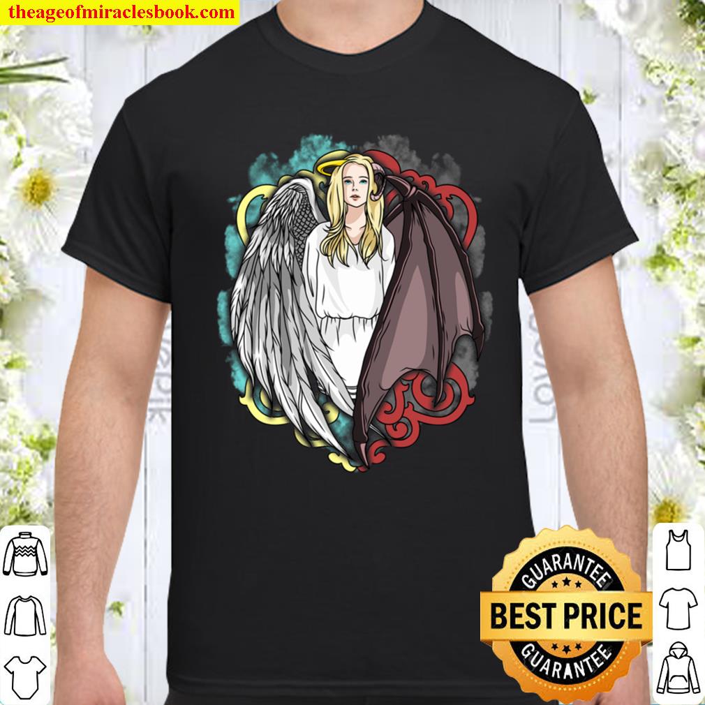 Half Angel Half Devil Only Half Evil Goth shirt, hoodie, tank top, sweater
