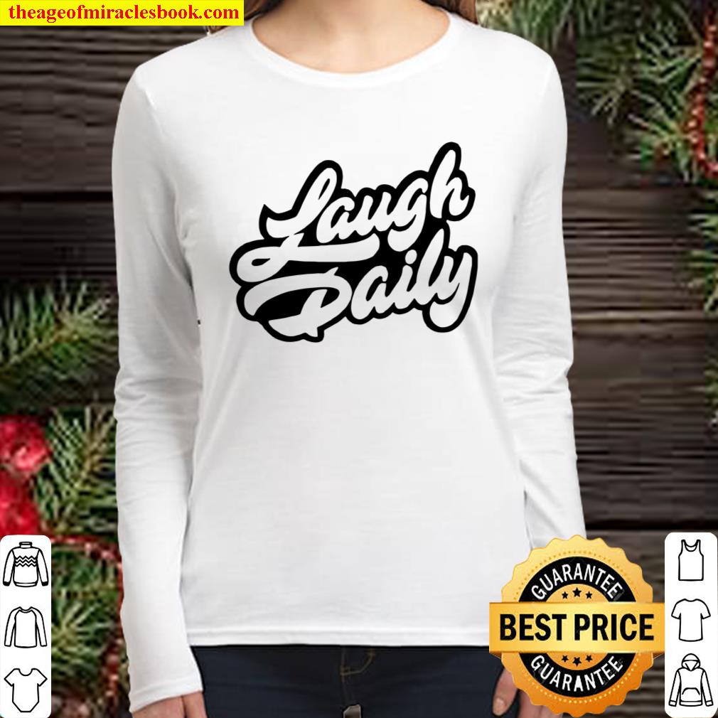 JSTU Laugh Daily Cotton Candy Women Long Sleeved