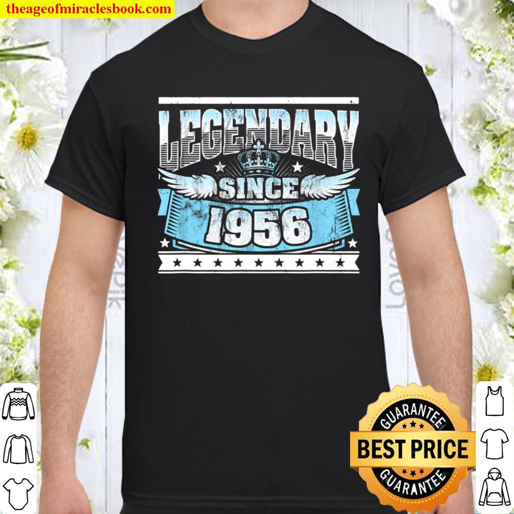Legendary Since 1956 Vintage 65th Birthday shirt, hoodie, tank top, sweater