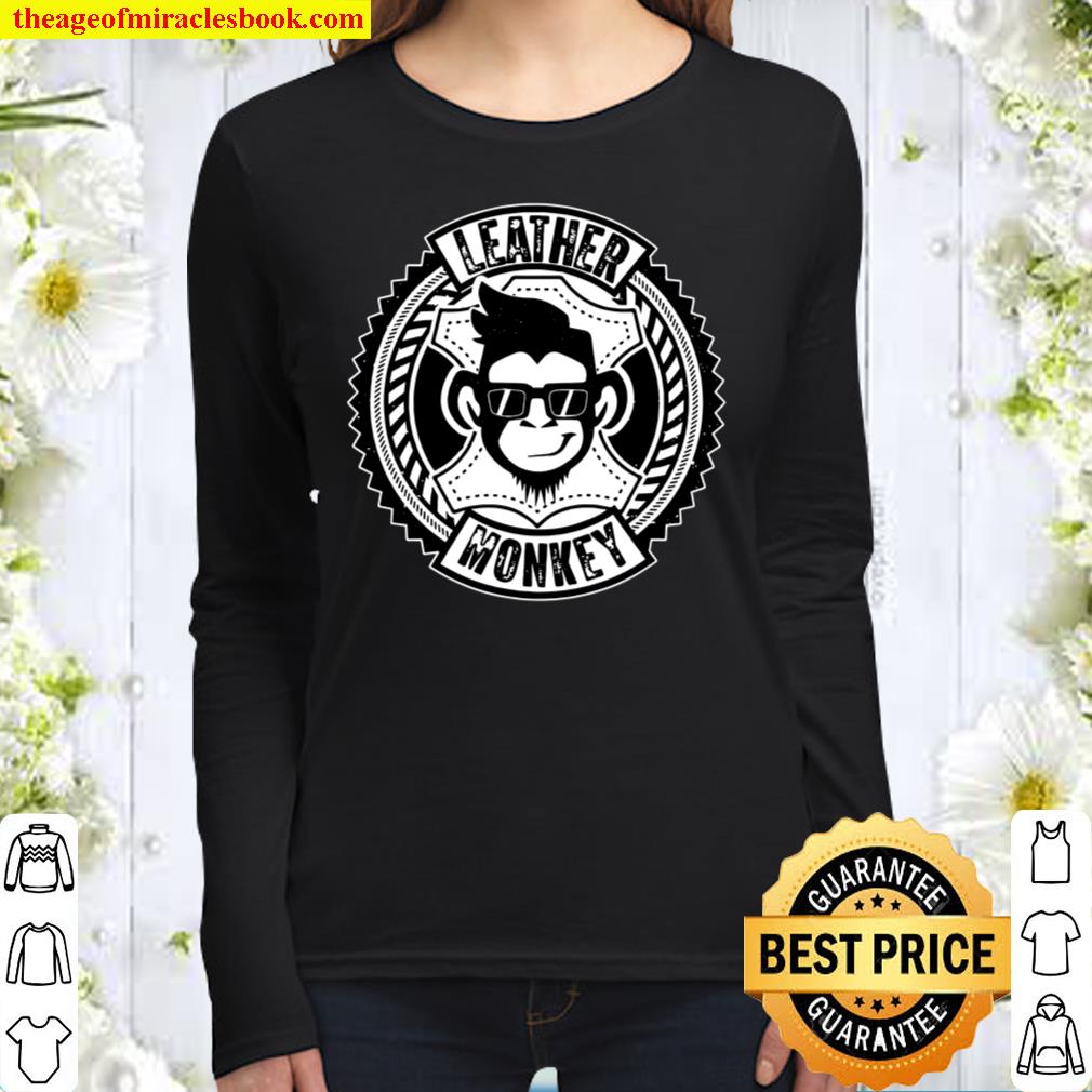 Lustiges Sattler Leder Äffchen Women Long Sleeved