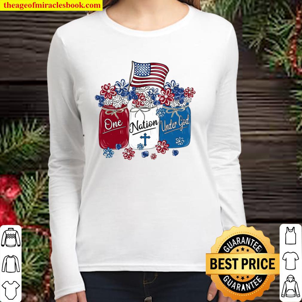 One Nation Under God Women Long Sleeved