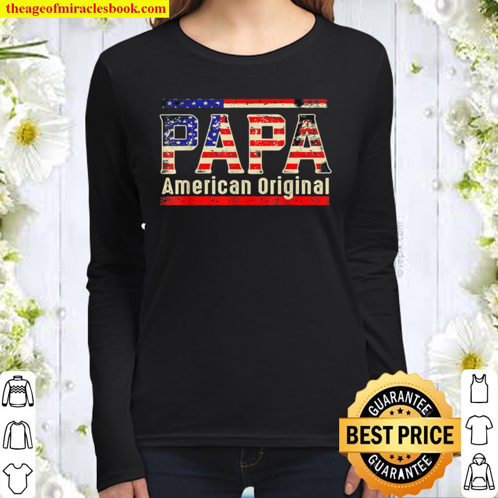 Papa america original tee Women Long Sleeved