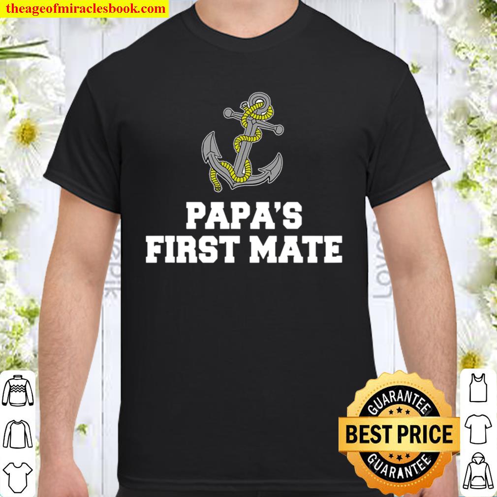 Papa’s First Mate Grandson Granddaughter Boat Anchor new Shirt, Hoodie, Long Sleeved, SweatShirt Papa’s First Mate Grandson Granddaughter Boat Anchor new Shirt, Hoodie, Long Sleeved, SweatShirt